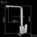 Ver imagem 3 de Torneira Cozinha Bancada Monocomando Inox Escovada 1/4 360º