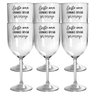 Kit 6 Taças Vinho Acrílico Personalizadas Transparente - 2