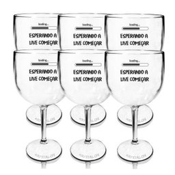Kit 6 Taças Gin Acrílico Personalizadas Transparente - 2