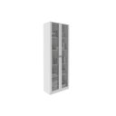 Ver imagem 1 de Armário Multiuso Lavanderia Am-3112 C- 2 Portas C- Vidro Branco - Tecno Mobili