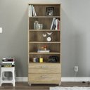 Ver imagem 2 de Estante 2 Gavetas 4 Prateleiras Livramento Moderno Politorno