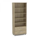 Ver imagem 3 de Estante 2 Gavetas 4 Prateleiras Livramento Moderno Politorno