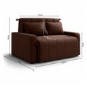 Ver imagem 6 de Sofá Cama Amora New 2 Lugares Marrom