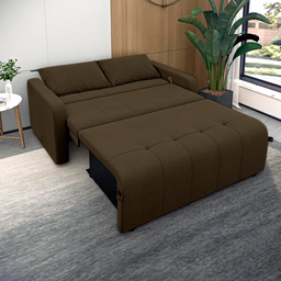 Sofá Cama Amora New 2 Lugares Marrom - 2
