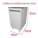 Ver imagem 2 de Gabinete para Lavanderia 44cm com Tanque 30 Litros de Inox