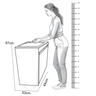 Gabinete para Lavanderia 44cm com Tanque 30 Litros de Inox - 6