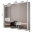 Ver imagem 4 de Guarda-Roupa Casal com Espelho 3 Portas de Correr Veneza 