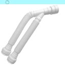 Ver imagem 1 de Sifão Sanfonado Duplo 80cm Lavatório/Pia/Tanque Branco