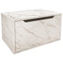 Ver imagem 1 de Balcao Gabinete 60 Cm 1 Porta Basculante Bn3646 Marmore Branco Tecno Mobili