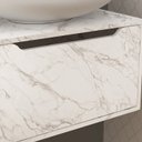 Ver imagem 5 de Balcao Gabinete 60 Cm 1 Porta Basculante Bn3646 Marmore Branco Tecno Mobili