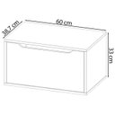 Ver imagem 4 de Balcao Gabinete 60 Cm 1 Porta Basculante Bn3646 Marmore Branco Tecno Mobili