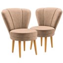 Ver imagem 1 de Conjunto 2 Cadeiras Confortável para Mesa de Jantar Decor Cozinha Tecido Veludo
