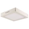 Plafon LED Sobrepor 12W Bivolt 6500K Branco Frio Alumínio - 1