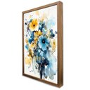 Ver imagem 3 de Quadro Decorativo Floral Luxo Flores Tons Pasteis em Moldura Caixa Tacolado Moldura Trad 1cm Preta S