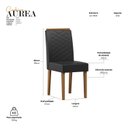 Ver imagem 3 de Kit c/2 Cadeiras Aurea Desm. New Ceval Cinamomo/Lux