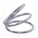 Ver imagem 3 de Kit 24 Argolas Anel Porta Guardanapo Pano Aço Cromado Festa Aniversário Evento