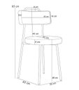 Ver imagem 6 de Mesa Retangular Alina 180cm Preto com 6 Cadeiras Barcelona N01 Couríssimo Preto Linho Cinza - Lyam