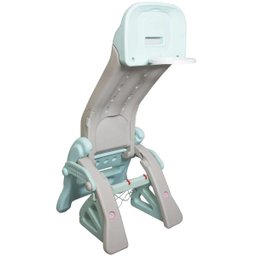 Escorregador Infantil 3 em 1 Plástico Playground Cesta Basque Gol Futebol Importway Brinqway BW- - 5