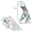 Ver imagem 2 de Escorregador Infantil 3 em 1 Plástico Playground Cesta Basque Gol Futebol Importway Brinqway BW-