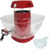 Pipoqueira Elétrica na Tigela 360° Sem Óleo Ar Quente Natural Medidor 220V Vermelha Amvox APC - 5