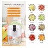 Mini Processador Elétrico com 3 Lâminas de Inox e Recarga USB Triture Alho e outros Alimentos - 4