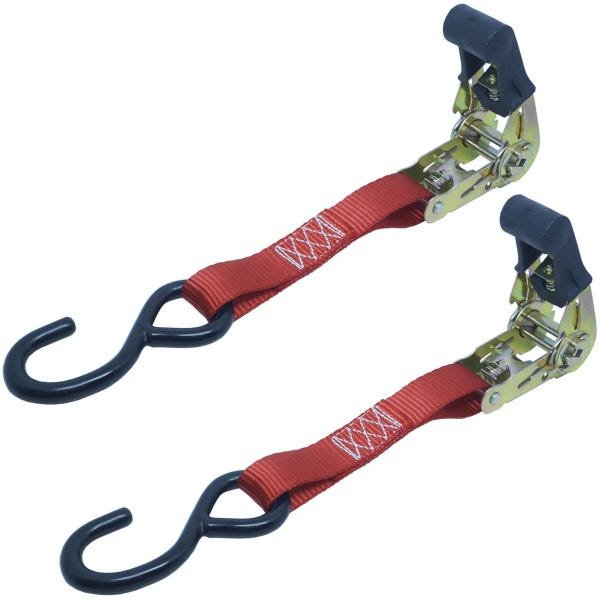 Kit 8 Fita Cinta Catraca Gancho Emborrachada Amarração Carga 4,5 M 680 Kg Multilaser AU520 - 6