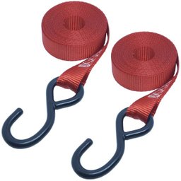 Kit 8 Fita Cinta Catraca Gancho Emborrachada Amarração Carga 4,5 M 680 Kg Multilaser AU520 - 4