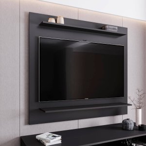 Painel para Tv até 48 Polegadas 120cm Suspenso Clean Tessa Preto