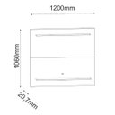 Ver imagem 4 de Painel para Tv até 48 Polegadas 120cm Suspenso Clean Tessa Preto