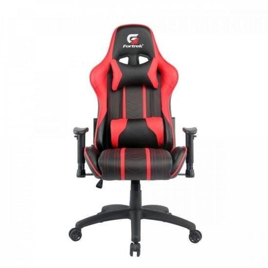 Cadeira Gamer Black Hawk Preta/vermelha Fortrek - 2