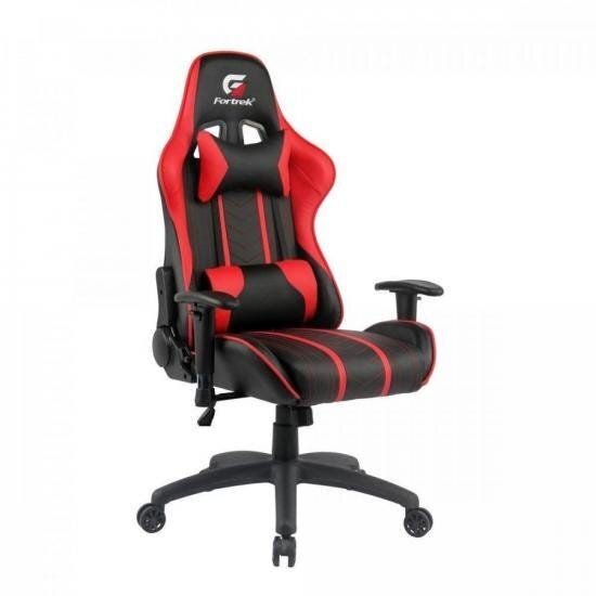 Cadeira Gamer Black Hawk Preta/vermelha Fortrek - 1