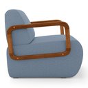 Ver imagem 6 de Poltrona Decorativa Orgânica Living Kavya Linho Denim - Desk Design