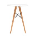 Ver imagem 2 de Mesa Bistro Redonda 60cm Base Eiffel Bar Café Cozinha - Branco
