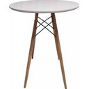 Ver imagem 3 de Mesa Bistro Redonda 60cm Base Eiffel Bar Café Cozinha - Branco