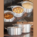 Ver imagem 3 de Caçarola Panela Grande Industrial Restaurante 6 Peças