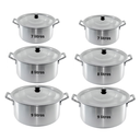 Ver imagem 1 de Caçarola Panela Grande Industrial Restaurante 6 Peças