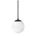 Ver imagem 4 de Pendente Preto C/ Globo de Vidro Branco de 14cm + Led 2w