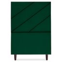 Ver imagem 5 de Cabeceira Solteiro 90 Cm com Frame Cristal Suede Verde Artte Verde