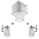 Ver imagem 1 de Lustre Cristal Acrilico Marrycrilic + Arandela Clearcrillic