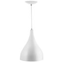 Ver imagem 3 de Lustre Pendente Gota Pequena Alumínio 21cm Branco + Lâmpadas