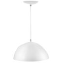 Ver imagem 3 de Kit 2 Lustres Pendente Meia Lua 40cm Alumínio Branco