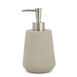 Kit com Porta-sabonete Líquido, Pote e Copo em Cimento Cinza - 4