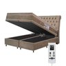 Colchão Magnético King Bio Quântico Massageador Cromoterapia + Cama Box Baú - 1