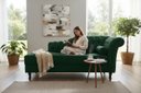 Ver imagem 2 de Recamier Decorativo Divã Styllus Lado Esquerdo Suede Verde