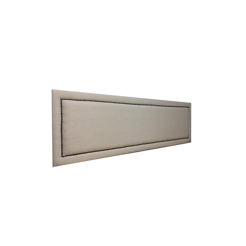 Cabeceira Estofada King Tachas Não É Segredo Linho Cru Mesclado 195x60