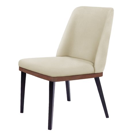 Cadeira de Jantar Londres Suede Bege - Dominic Decor