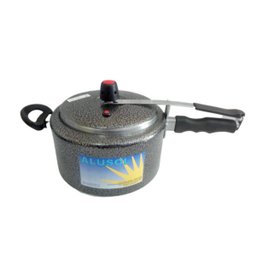 Panela De Pressão 5,5 Litros Extra Preto Craquelado Alusol - 1
