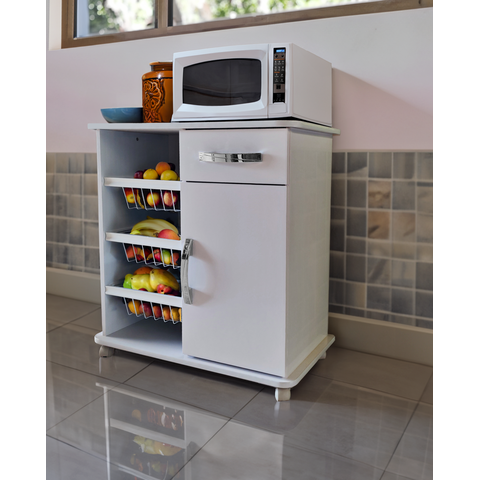 Balcão Fruteira com Rodízios: Versatilidade Multiuso para Sua Cozinha