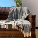 Ver imagem 5 de Manta P/ Sofá - Pinheiro - 3 Lugares - 1,45m X 1,95m - Preto - Gouvea Textil