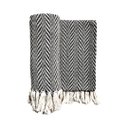 Ver imagem 2 de Manta P/ Sofá - Pinheiro - 3 Lugares - 1,45m X 1,95m - Preto - Gouvea Textil